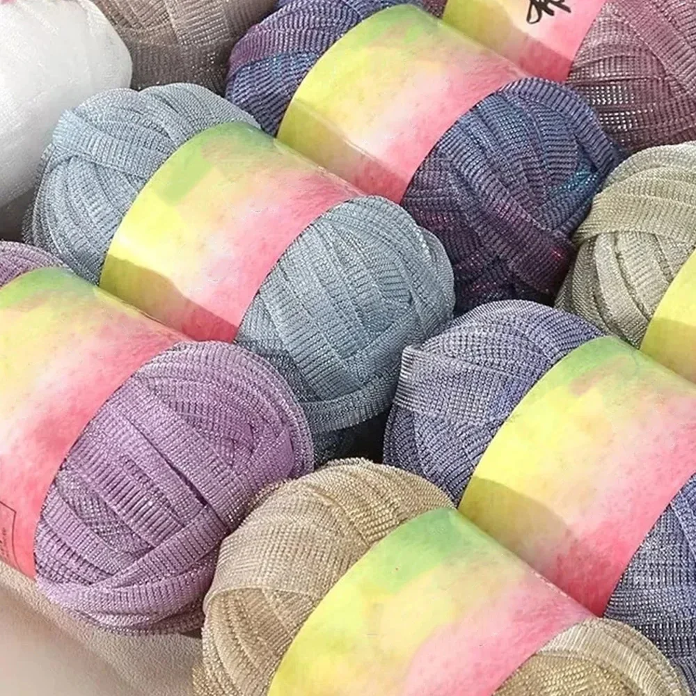 Tissu en soie Flash explosif or et argent, mince, léger et fin, tissé à la main, petit sac à vent parfumé, crochet, matériel pour chaussures, fil