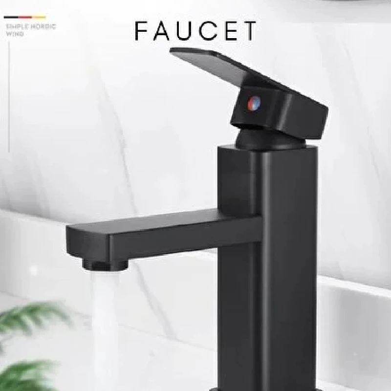 Sink Faucet Matte Black Wrapper High Quality