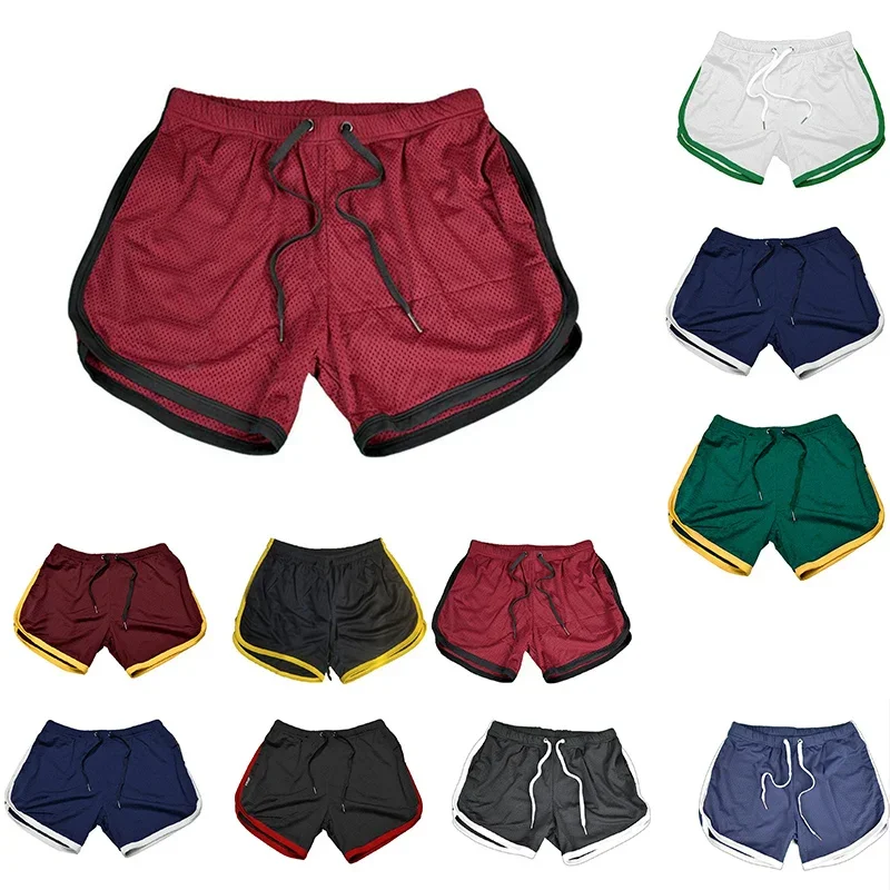 Short de sport pour hommes, athlétique, pantalon central, bande élastique, mélange de coton doux, course à pied, 2024
