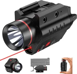 Laser Light Combo Red Dot Laser Sight Combo All-In-One Laser Flashlight Glock Laser Sight