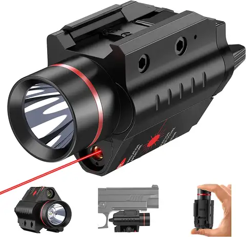 Laser Light Combo Red Dot Laser Sight Combo All-In-One Laser Flashlight Glock Laser Sight