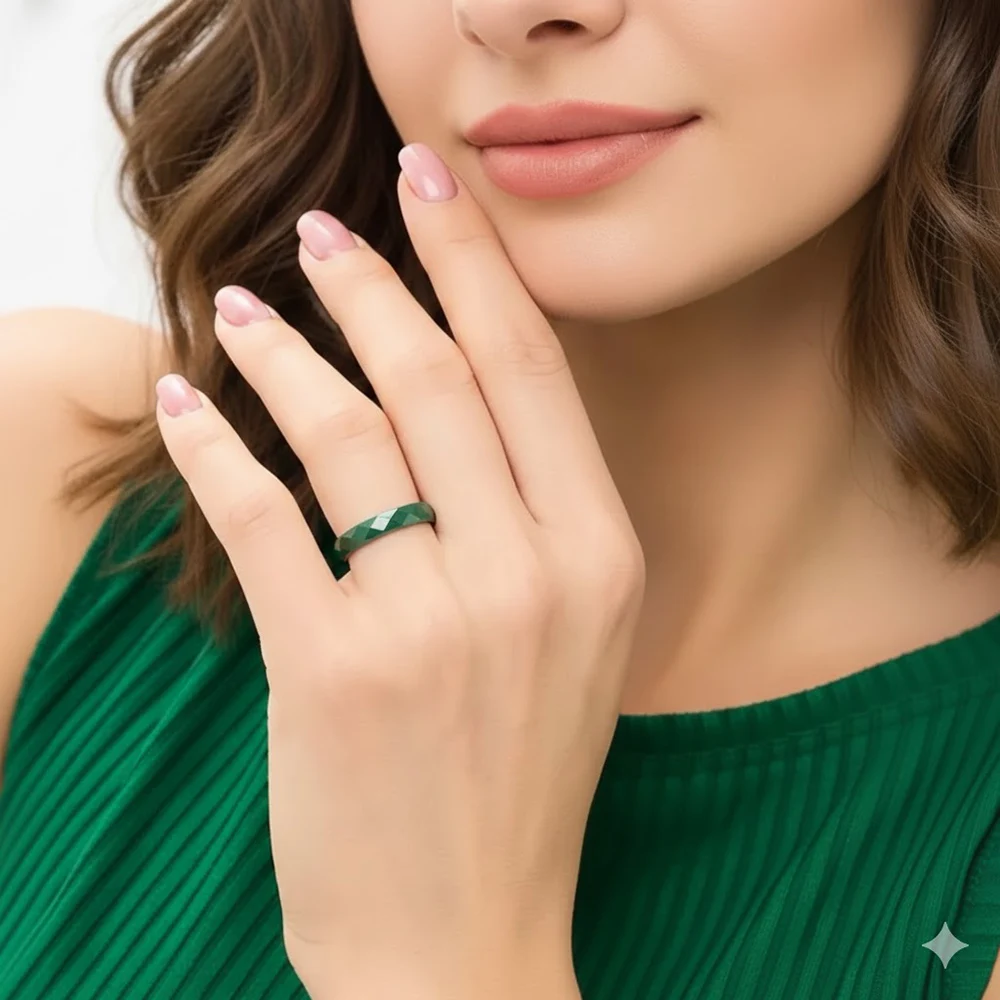 3mm Thin Stackable Ceramic Ring, Hypoallergenic Wedding Band