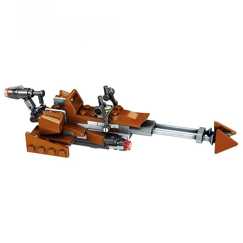Kit de blocs de construction de chasseur MOC, briques classiques et créatives à assembler, jouets éducatifs pour enfants, compatibles avec les garçons, cadeau Legostarwar