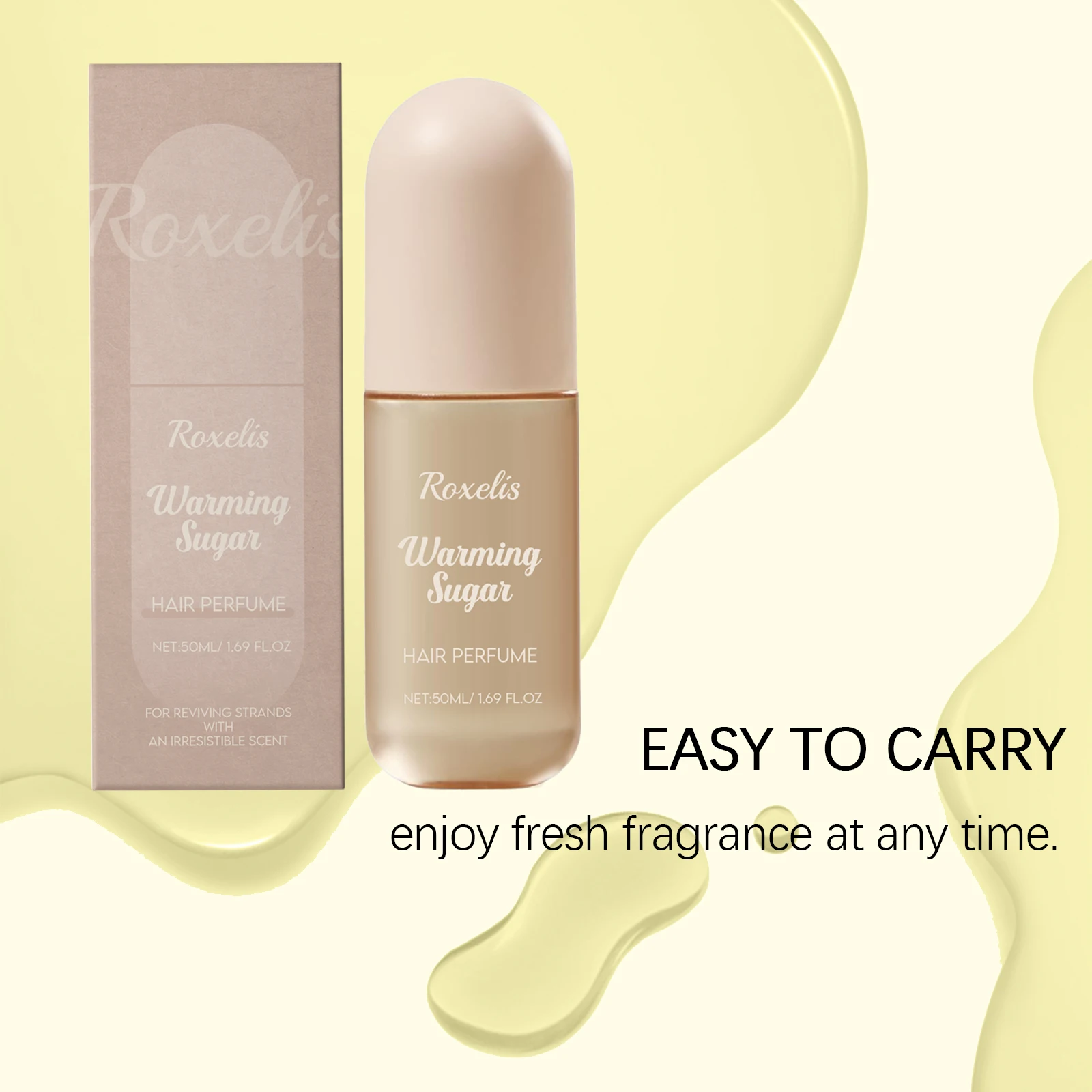 روكسيليس 50 مللي عطر فانيليا ساحر عطر خفيف دافئ رائحة السكر مزيل العرق خالي من الكحول عطر المواعدة البهجة