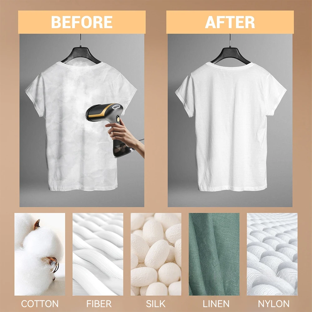 مكواة بخار للملابس المحمولة الصغيرة للملابس المنزلية والسفر المحمولة سريعة الحرارة الكي الرطب الجاف آلة باخرة الملابس