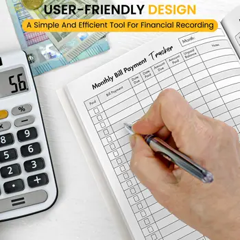 帳單追蹤及預算規劃:每月支出整理表,用於財務管理和付款追蹤(8.5英寸 x 11英寸,100多頁) 10 最佳銷售 預算規劃整理器 - №2