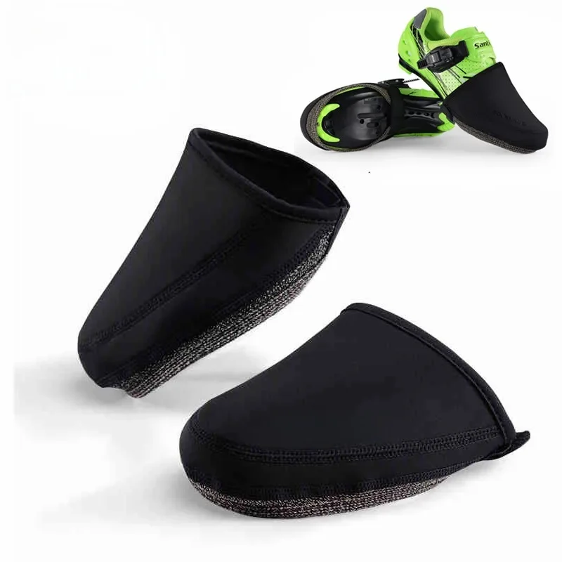 AliExpress ROCKBROS Cycling Shoes Cover Windproof Abrasion Resistant Fabric Keep Warm Half Overshoe MTB Road Bike Bicycle Shoe Covers