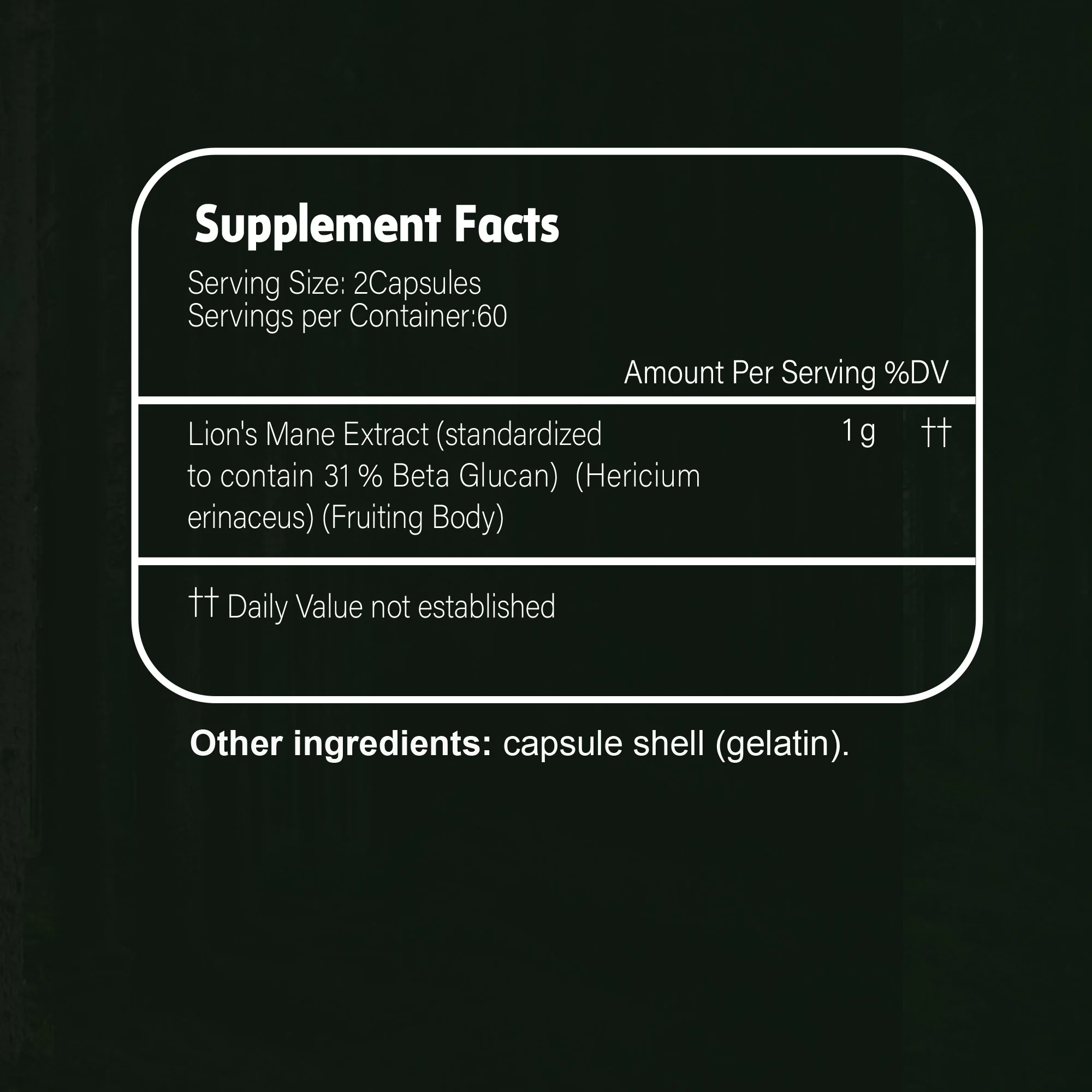 Capsules d'extrait de crinière pour discuter-Soutien du cerveau, amélioration de la mémoire et de l'immunité, amélioration de la nition Leone-120 capsules