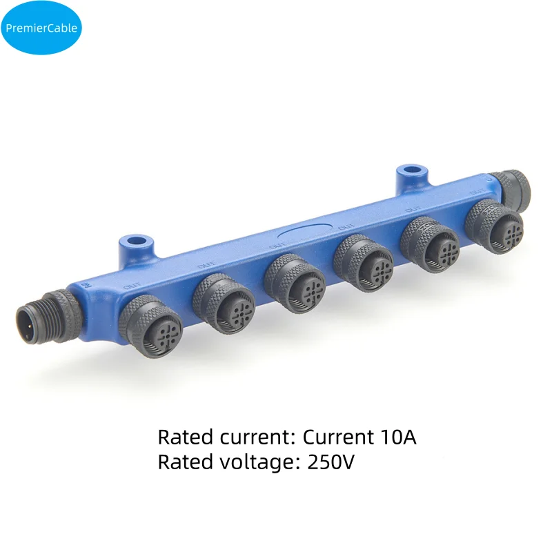 Imagem -02 - Micro-c Multiport Vias Adaptador Divisor t Conector T-divisor para Nmea2000 Pode Ônibus Devicenet Canopen Sensor Caixa de Junção M12