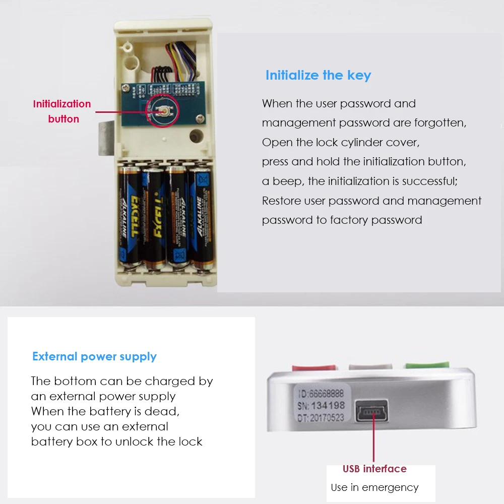 Smart Digital Password Drawer Lock Cabinet Door Lock Wardrobe Lock Electronic Door Lock Door Code Number Password Lock