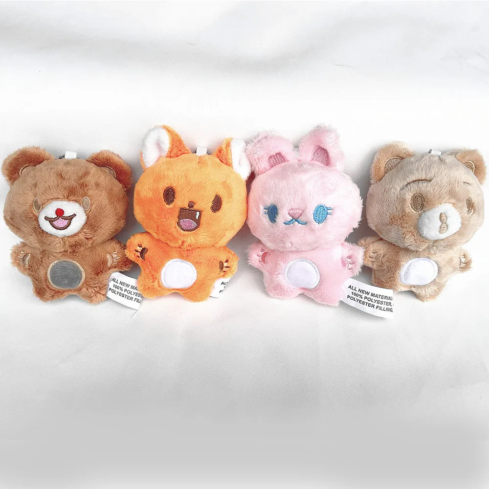 Kpop Jeno Renjun Stuffed Dolls Keychains Animal Image Cute Expression Plush Toys Keyring Jaemin Jisung Bag Pendant Fans Gifts