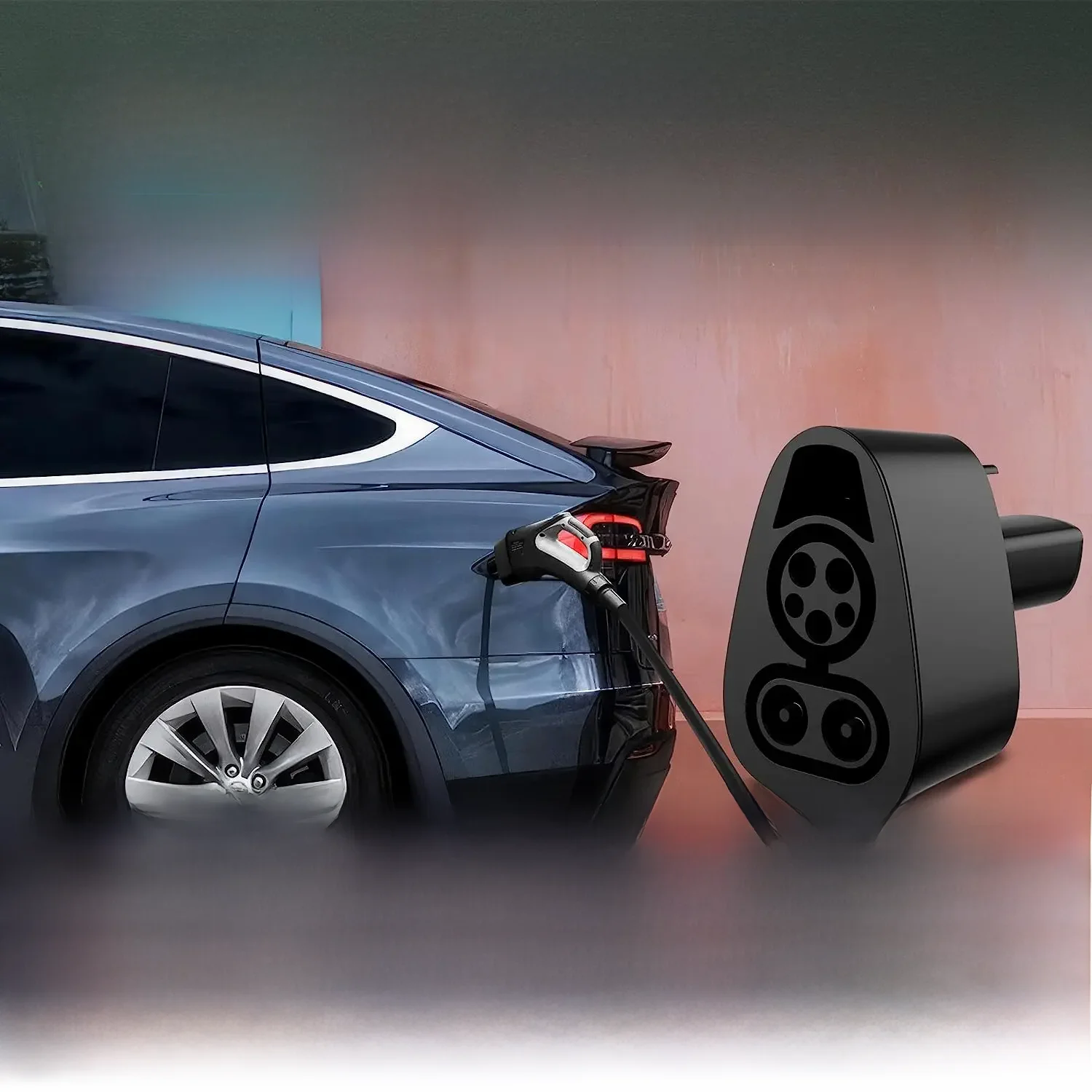 Ev carregador adaptador para Tesla, modelo Y, S, X 3, EUA CCS1 Combo, carregamento arma, cabeça de