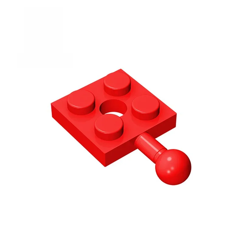 Gobrick – pièces de briques compatibles MOC 15456 67324, plaque spéciale 2x2 avec bloc de construction avec boule de remorquage et trou, cadeau pour enfant, 10 pièces