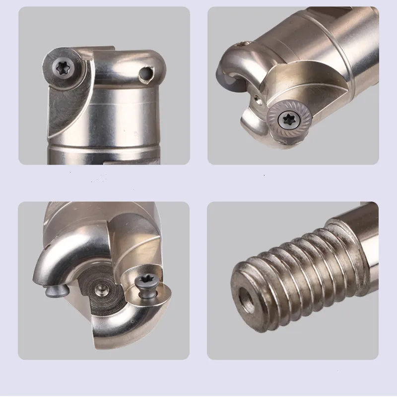 R200 5R/6R مقفل نهاية مطحنة رئيس إدراج الآلات الدقيقة مثبت طحن قطع الكتف قاطعة المطحنة