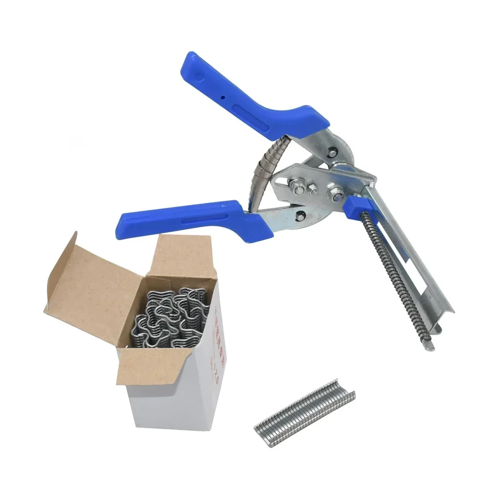 Pince à anneau de porc et 600 pièces, agrafes à Clips M, Cage à mailles pour poulet, clôture en fil, pince en cage, fournitures pour volaille