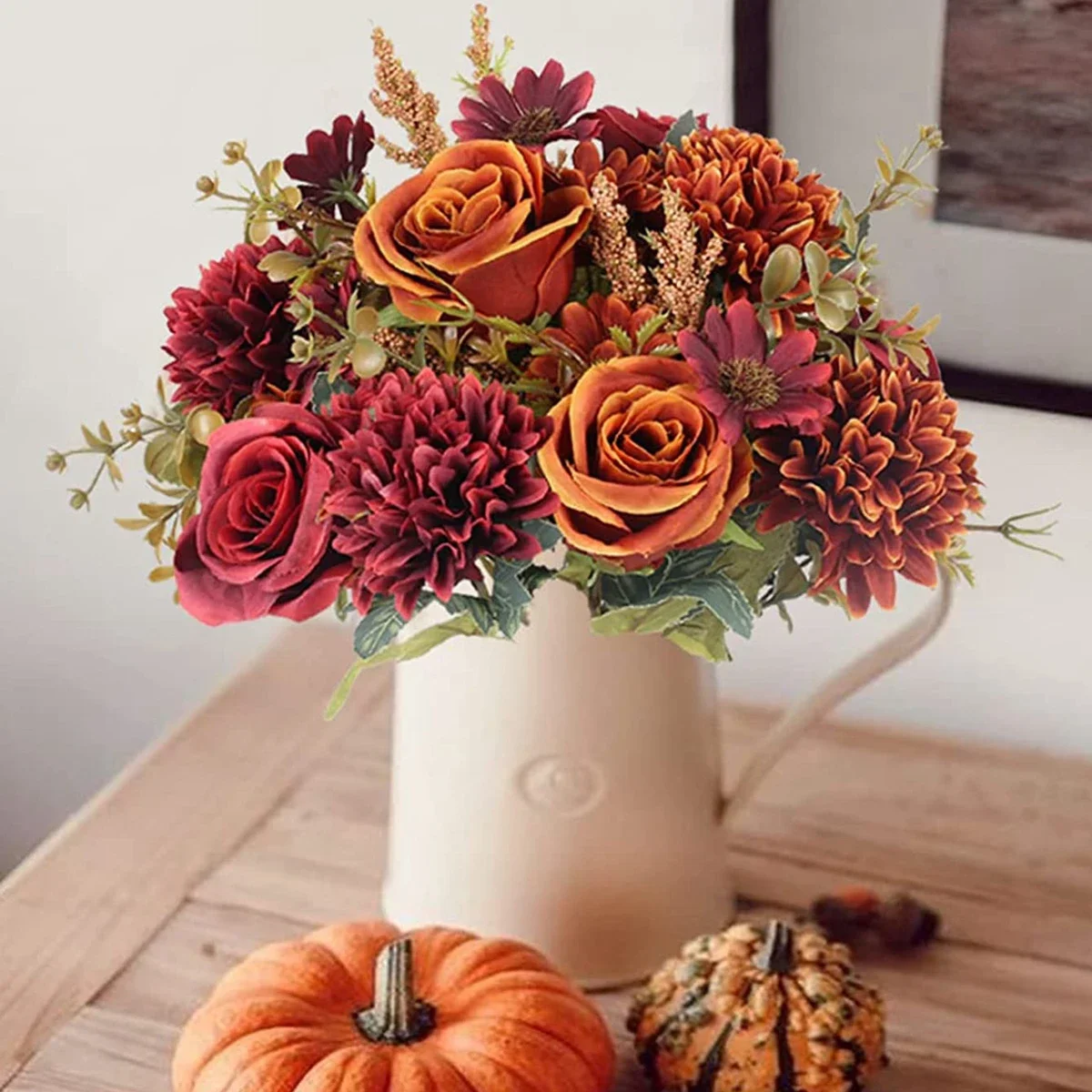 1PC fleurs artificielles pas cher nouvel an décoration mariage jardin pivoine arc noël maison fausse soie Rose hortensias Vase pour