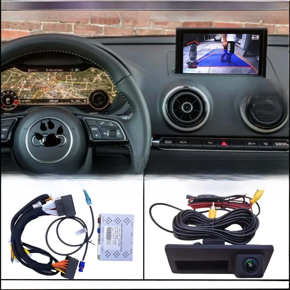 Reverse Camera Voor Audi A3 8V S3 2012 2013 2014 2015 ~ 2019 2020 Oem Scherm Update Voor Achteruitrijcamera Geen Programmering nodig - afbeelding 2