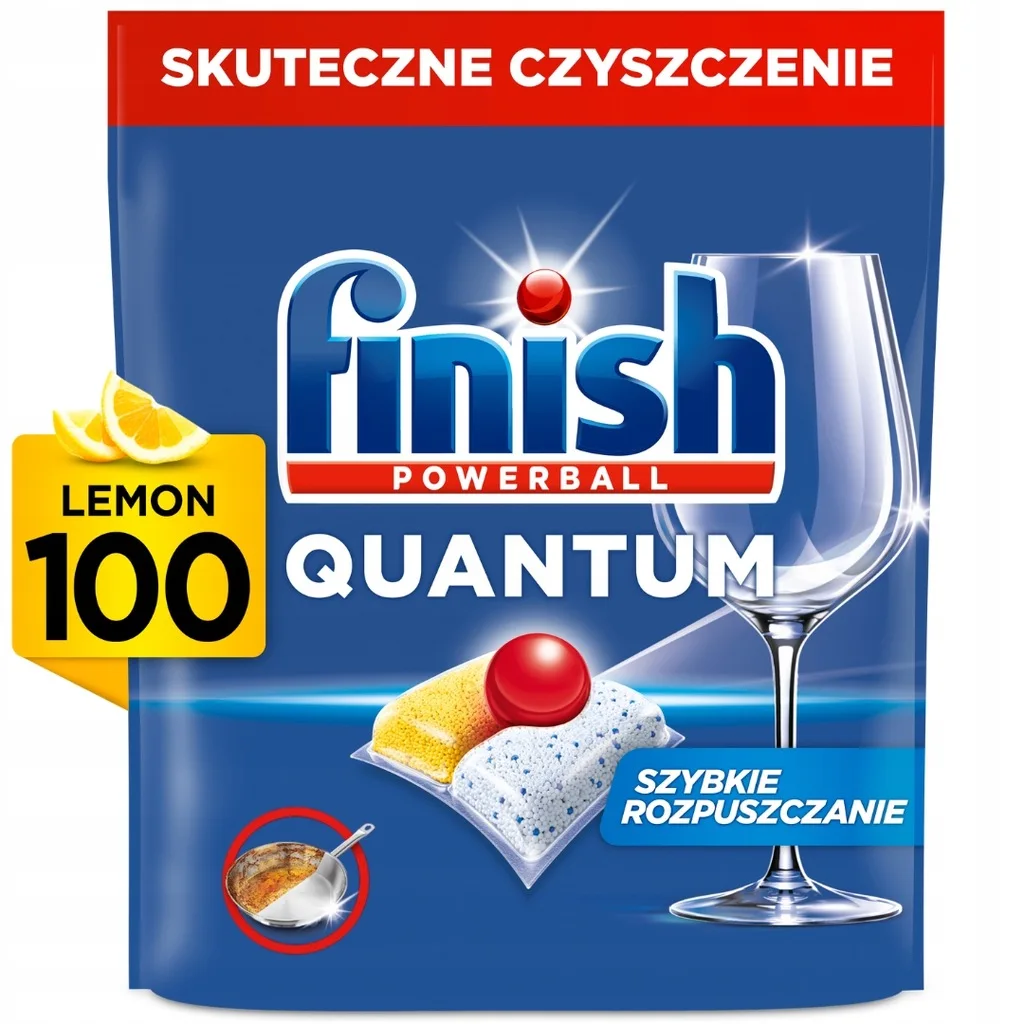 Dishwasher Capsules Finish Quantum All in 1 Lemon 100 pcs