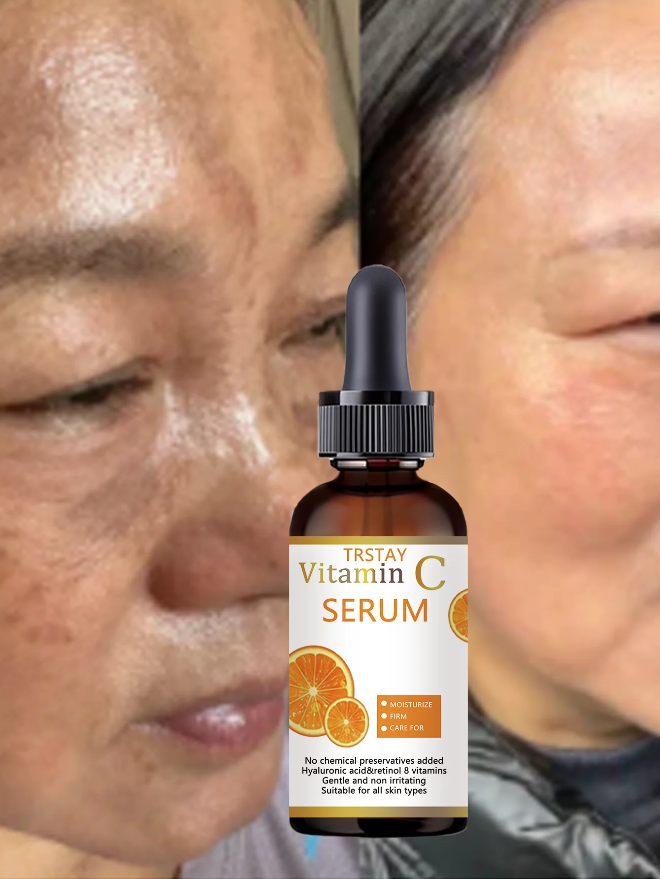 Moisturizing anti aging serum for fine lines and dry lines reduction spot lightening essence liquid nourishes smooth glossy skin - Image 6