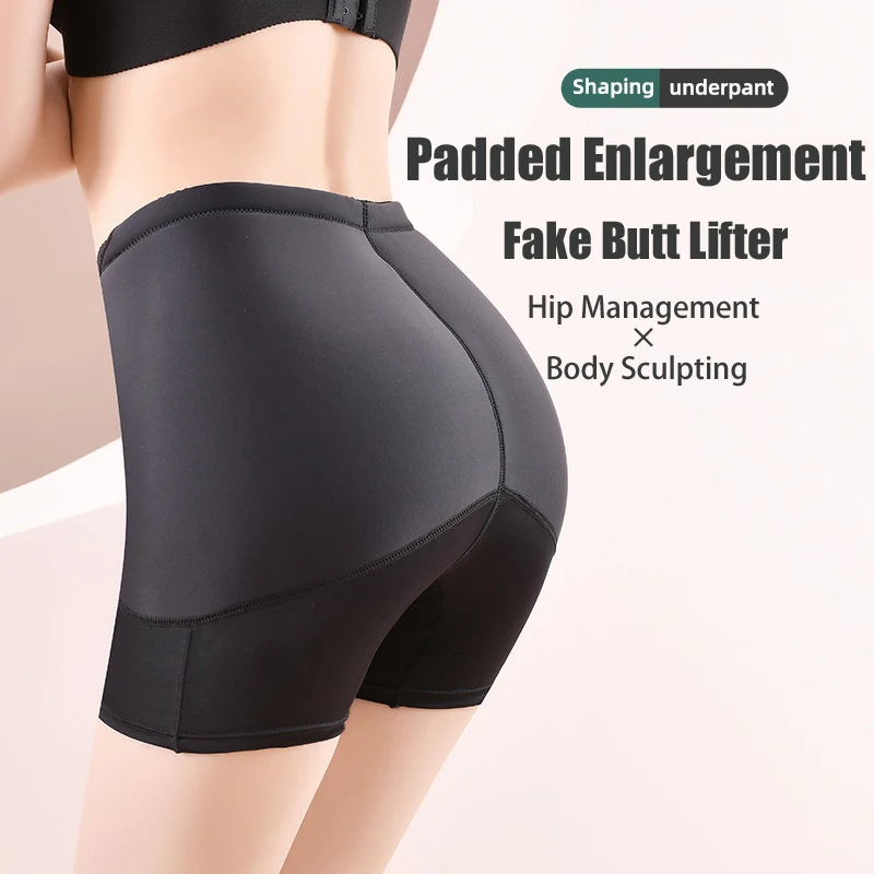 Shapewear Lifting Butt para mulheres, calcinha acolchoada hip realçando com esponja pad, roupa interior firmadora shaper inferior