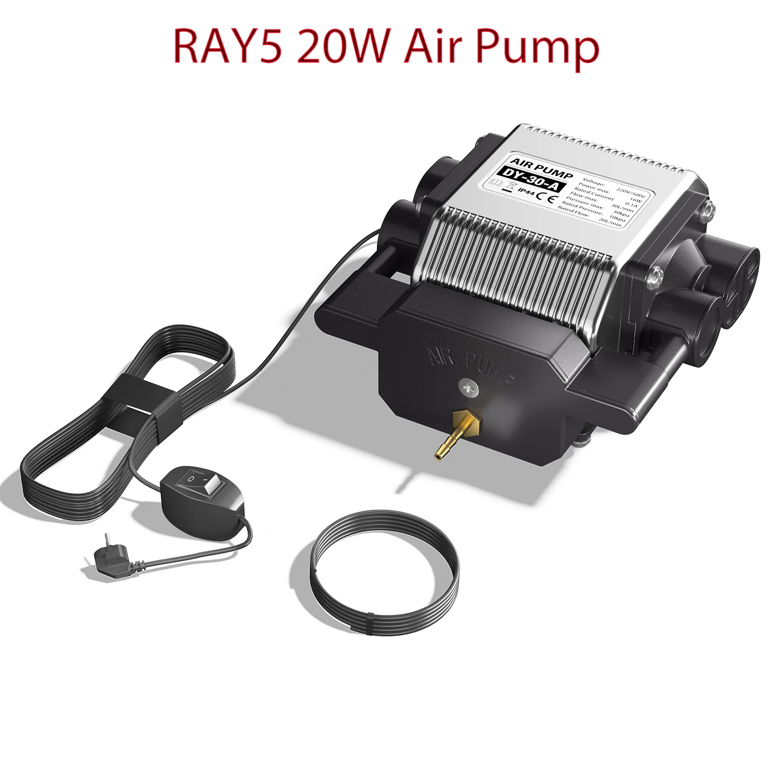 Lasergravierer-Luftunterstützungspumpe für LONGER RAY5 10 W 20 W Laserschneid-Graviermaschine, geräuscharm, großer Luftstrom, Zubehörteile