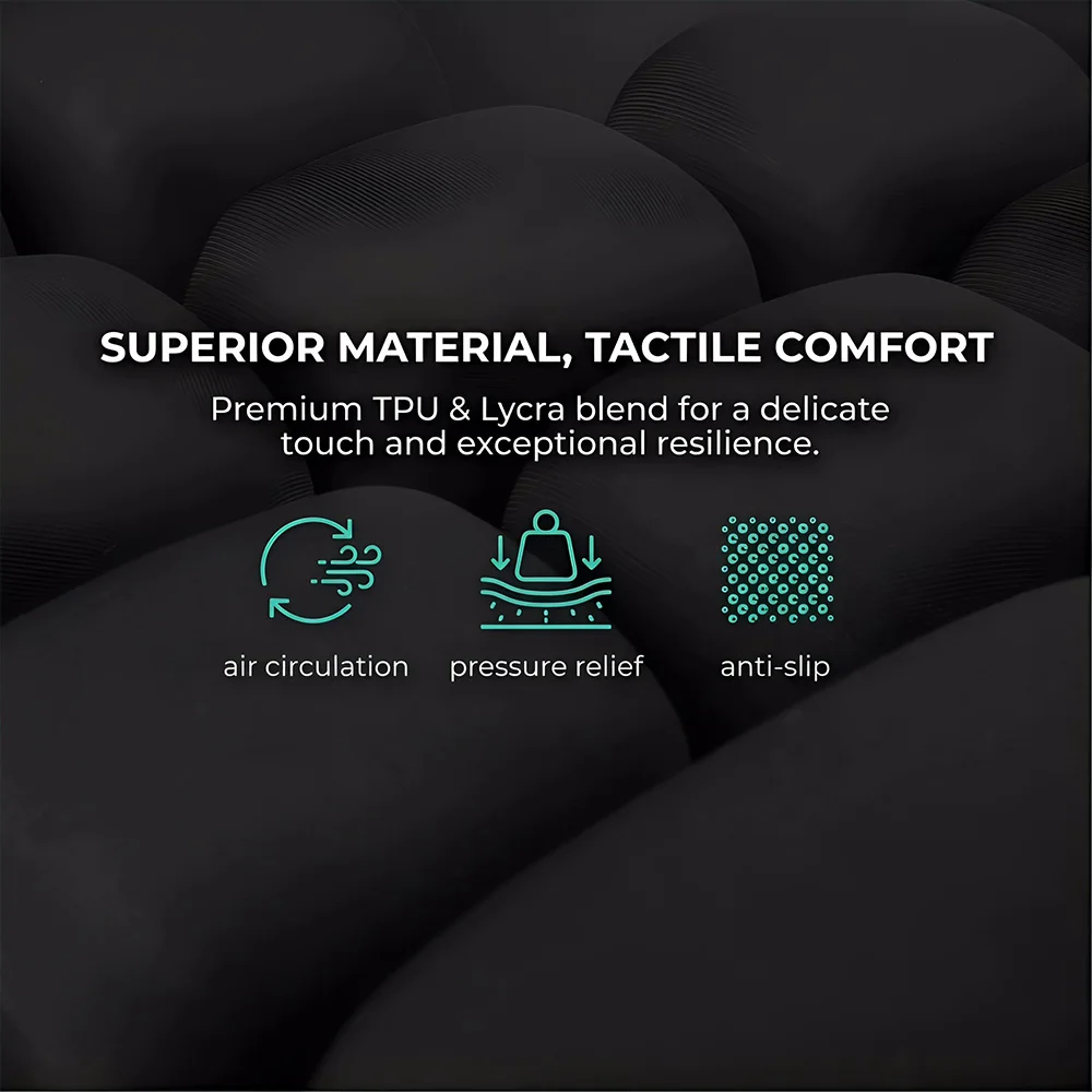 Inflatable Anti-Bedsore Seat Cushion Adjustable Air Pressure Breathable Fabric Wheelchair Office Car Home Use Pressure Relief view 4