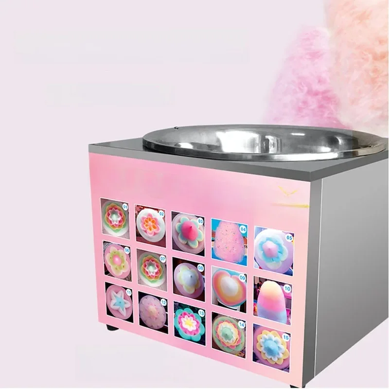 Commercial Cotton Candy Machine Electric Fancy Cotton Candy Maker Stainless Steel Marshmallow Flower machine