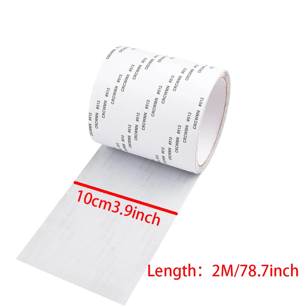 2 Rolls 10cm Upgraded Mosquito Net Repair Tape Self-Adhesive Window Screen Strong Anti-Insect Fly Mesh Broken Holes Repair Patch