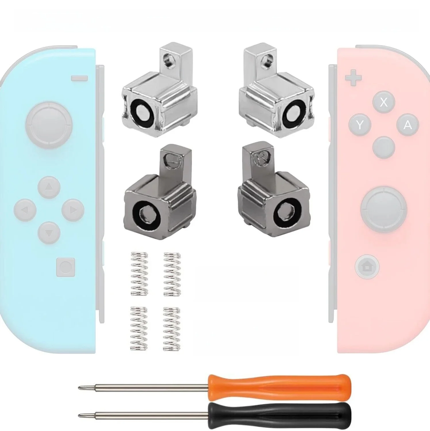 Loquets gauche droite boucle coulissante serrure en métal loquet contrôleur remplacement pour Nintendo Switch/NS Switch OLED Joycon boucles de verrouillage