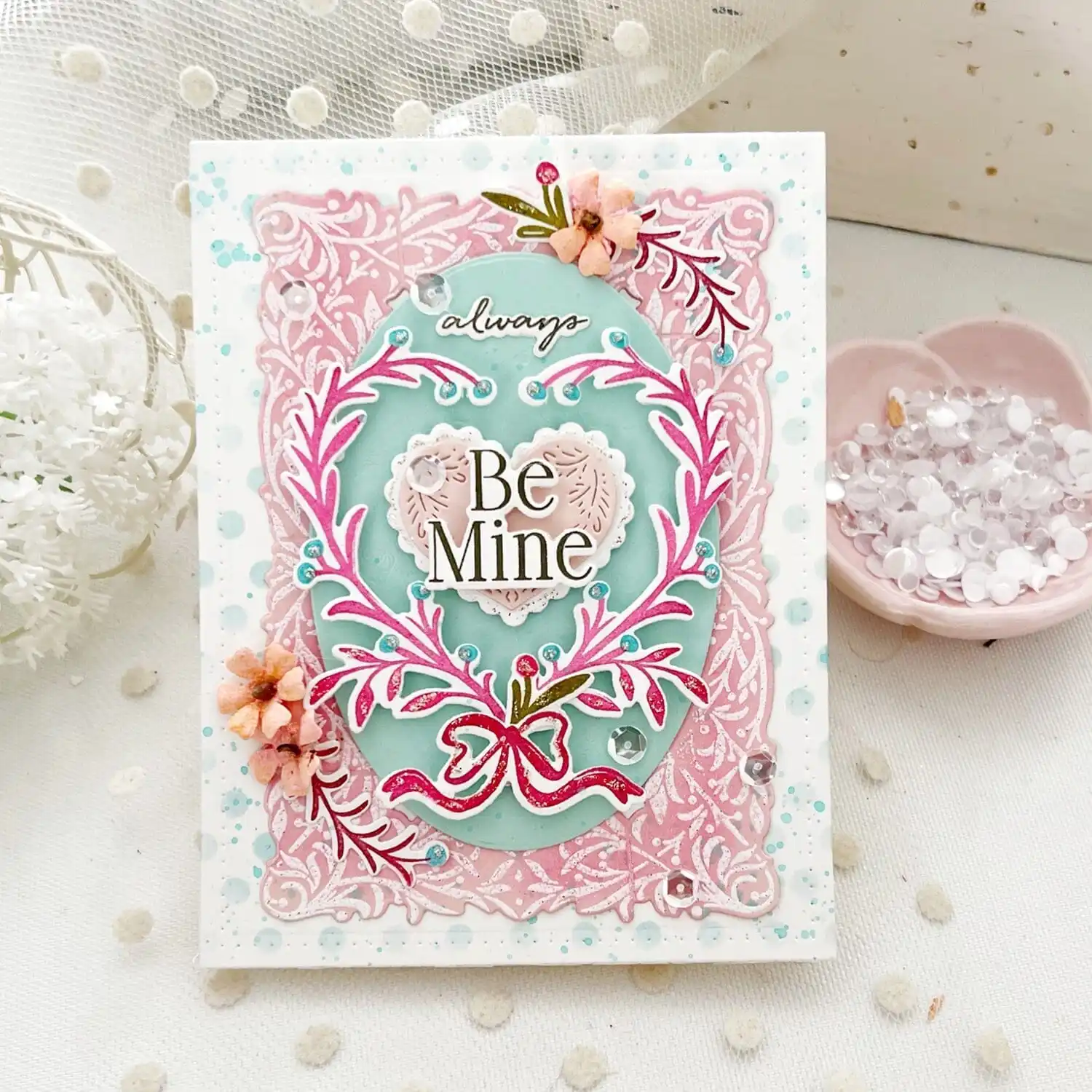 2025 Valentine\'s Day Nordic Hearts Die Cutting Dies Scrapbook Diary Decoration Stencil Embossing Template DIY Greeting Card Ha