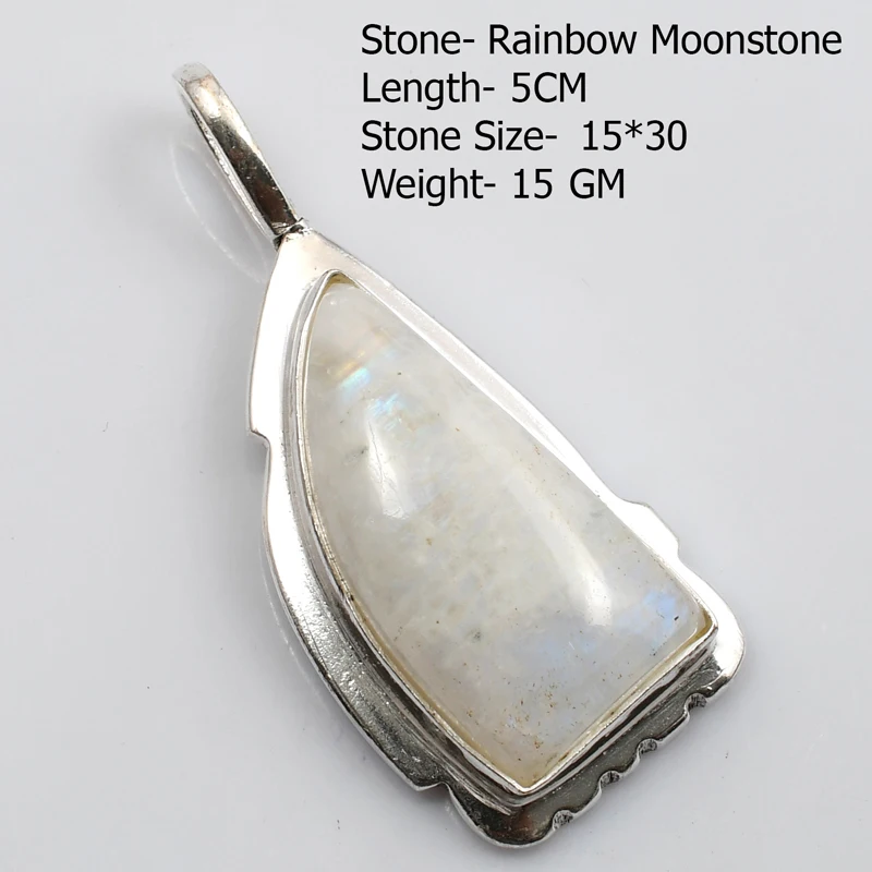 Genuine Charoite Prehnite Moonstone Casting Pendant