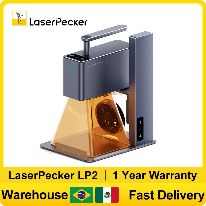 

LaserPecker Laser Engraver Portable Easy to Use Fast Engraving Speed Multi Material Laser Engraving Machine With 2k 5W LP2 Pro