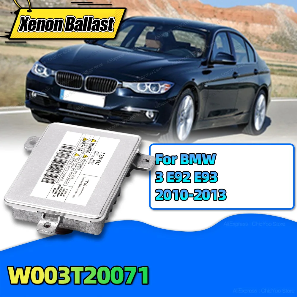 7237647 Xenon Headlight Ballast W003T20071 Control HID Unit Module 63127250624 For BMW 3 E92 E93 2010 2011 2012 2013 