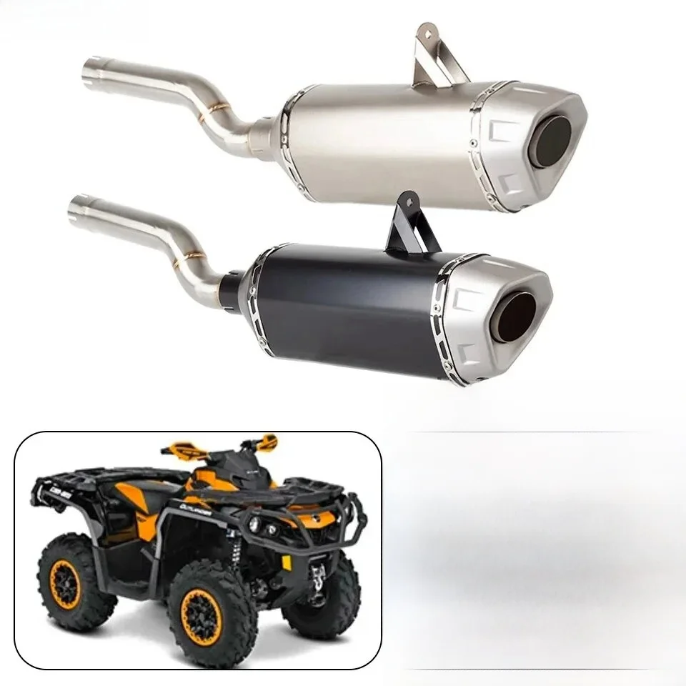 Do Can-Am ATV Outlander 500 650 800R 850 1000 1000R Max 500 650 800R 850 1000 1000R 2012-2021 Rura wydechowa motocykla ATV — zdjęcie 2