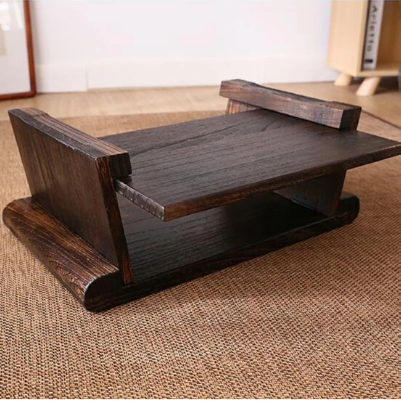 Multi Folding Wooden Japanese Tea Table For Living Room Furniture Low Modern Minimalist Compact Tatami Coffee Folding Table Wood