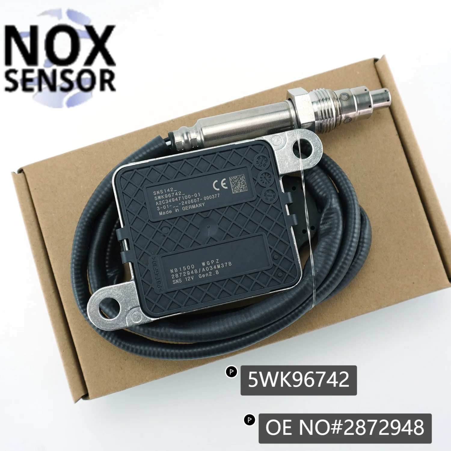 

5WK9 6742 Factory Hot Sale Nitrogen Oxide Nox Sensor 5WK9 6742 2872948/A034M378 for Cummins