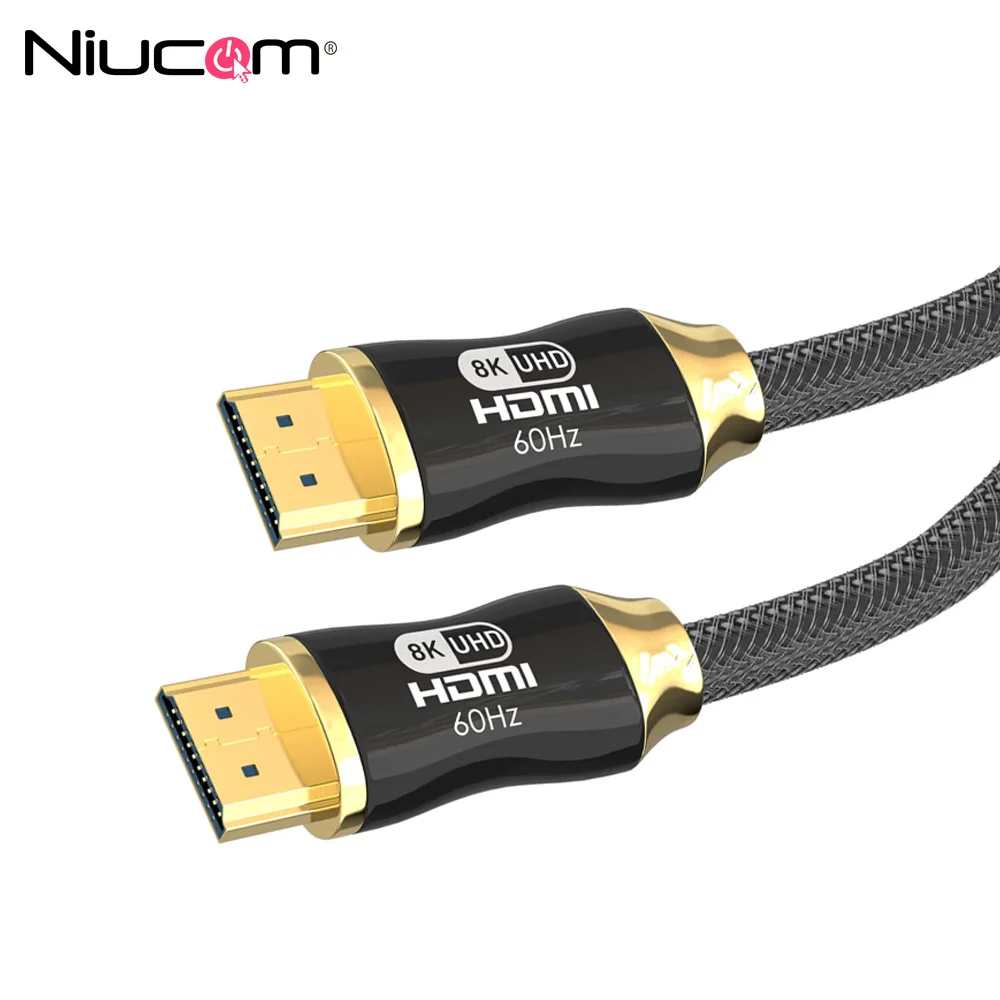 Hdmi cable 2.1 8k ultra HD hdr 120hz 4k 60hz audio and video cable COMPATIBLE with smart tv tv xbox series x pc 1 2 meters