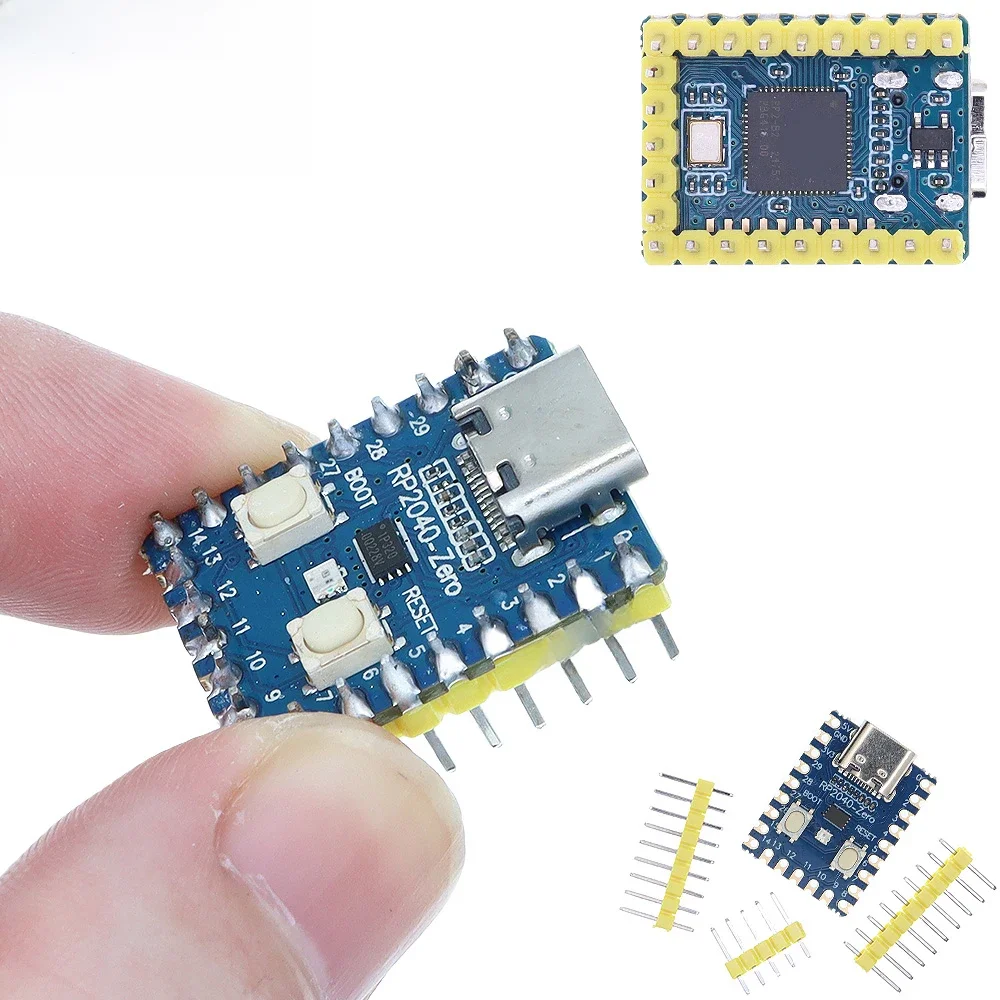 RP2040-Zero RP2040 dla mikrokontrolera Raspberry Pi PICO moduł płytki rozwojowej dwurdzeniowy procesor Cortex M0 + 2MB Flash — zdjęcie 2