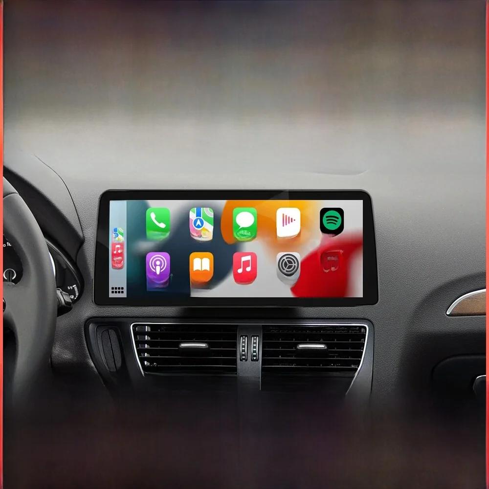 12,3 inch ultradun scherm draadloze CarPlay Android auto multimedia voor Audi Q5 2009-2017 met Airplay Autolink-functies - afbeelding 2
