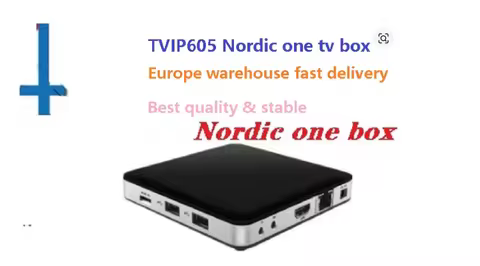 Nordic one Sweden Finland Denmark Norway Tvip605 TV Box 4K Linux Android tvip605se Amlogic S905X 2.4/5G WIFI H2.65 Smart tv box