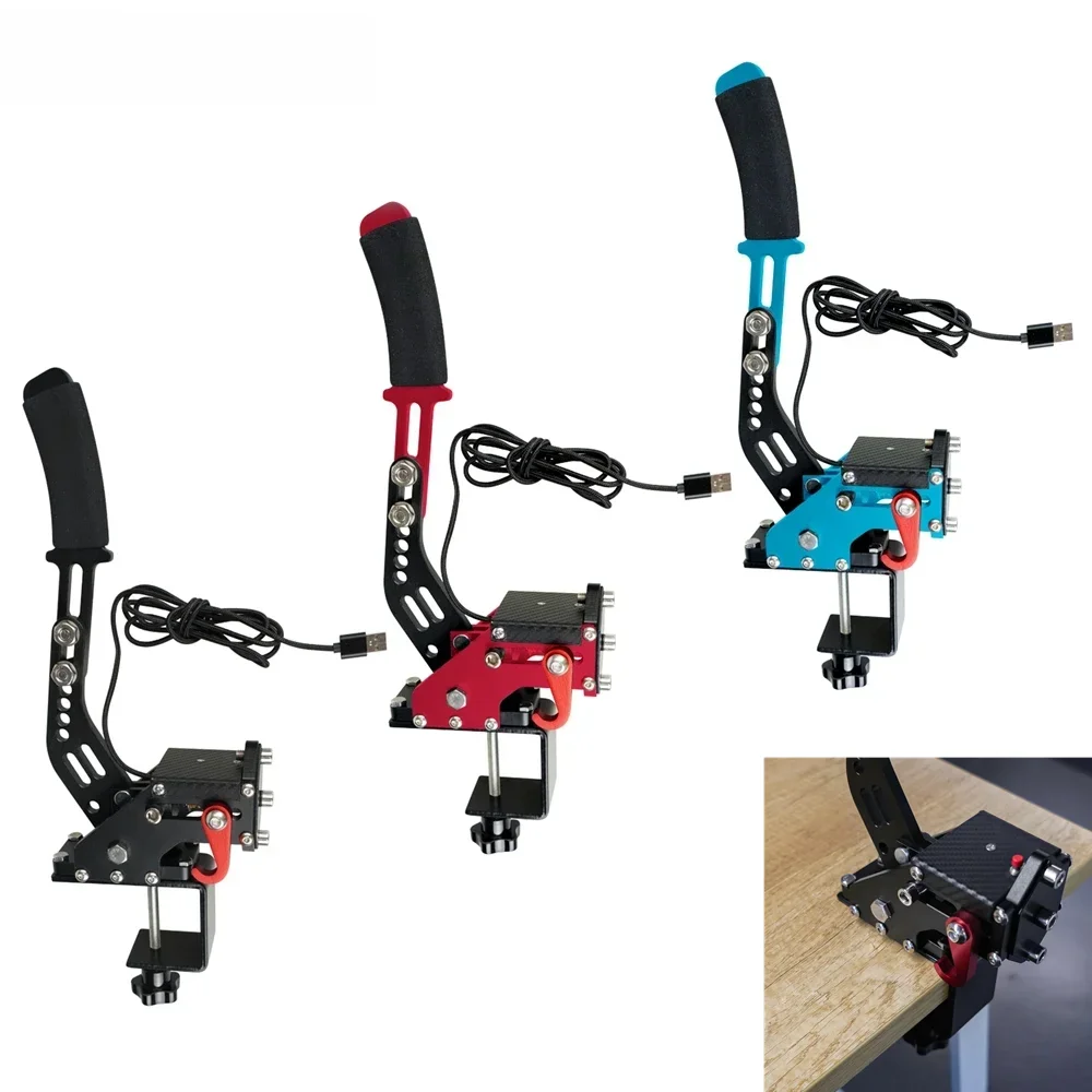 Uniwersalna gra wyścigowa USB Hamulec ręczny i stały wspornik do G25/27/29 T300 T500 PC Gry wyścigowe Fanatecosw Dirt Rally — zdjęcie 2