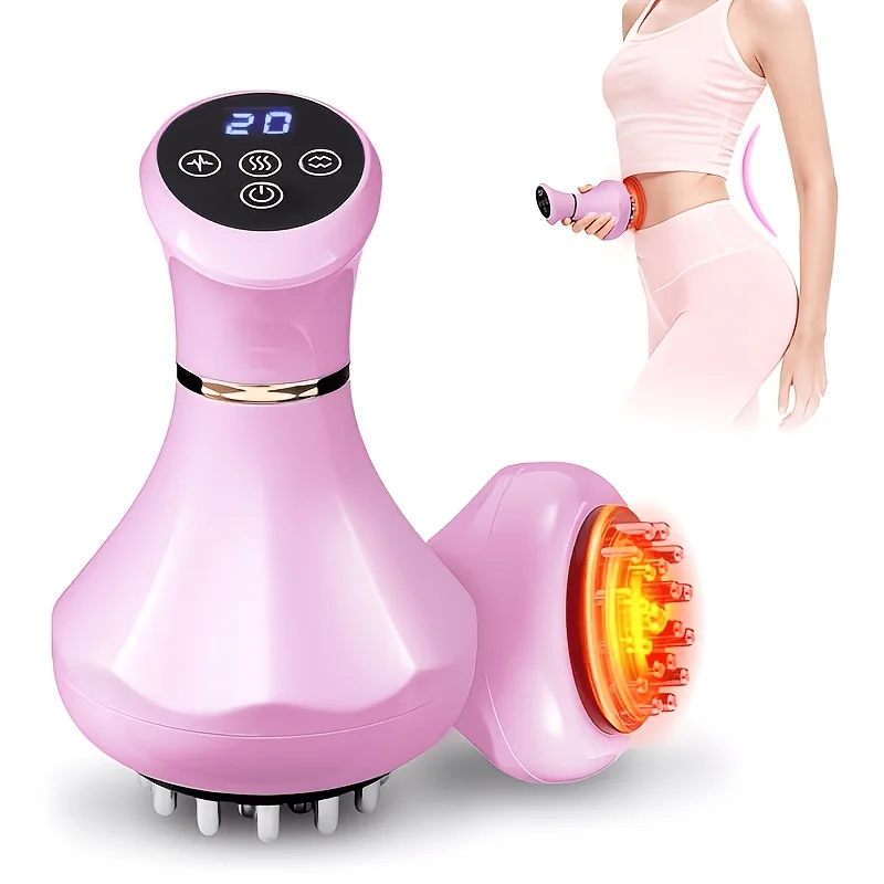 

9 Levels Electric Meridian Brush Gua Sha Lymphatic Drainage Massager Vibration Microcurrent Scraping Body Shaping&Relax Muscle