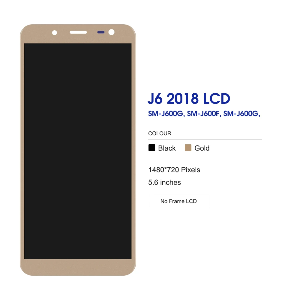 AAA+ Display Screen for Samsung Galaxy J6 Lcd Display Touch Screen Digitizer Replace Assembly for Samsung J6 J600 J600F J600F/DS