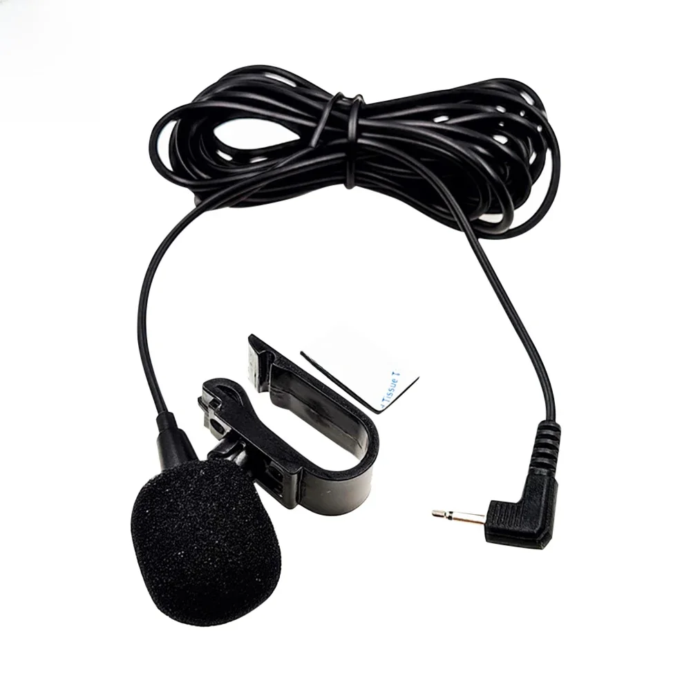 Profesjonalny mikrofon samochodowy audio 2,5 mm z klipsem i wtyczką Mic Stereo Mini Przewodowy mikrofon zewnętrzny 2-biegunowy Mono do automatycznego radia DVD — zdjęcie produktu 7