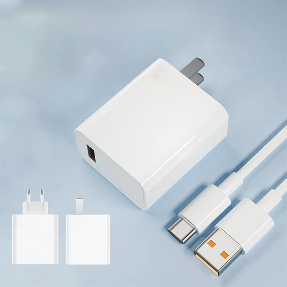 Ładowarka USB 33 W Szybkie ładowanie Zasilacz do telefonu komórkowego Xiaomi Huawei 6A Kabel USB typu C Szybka ładowarka QC 3.0 Zestaw kabli do transmisji danych — zdjęcie 2