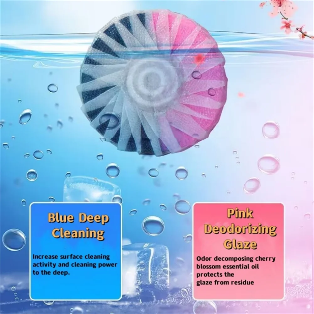 Automatic Toilet Bowl Cleaner Effervescent Tablet Bathroom  Freshener Deodorization Stain Remover House Supplies