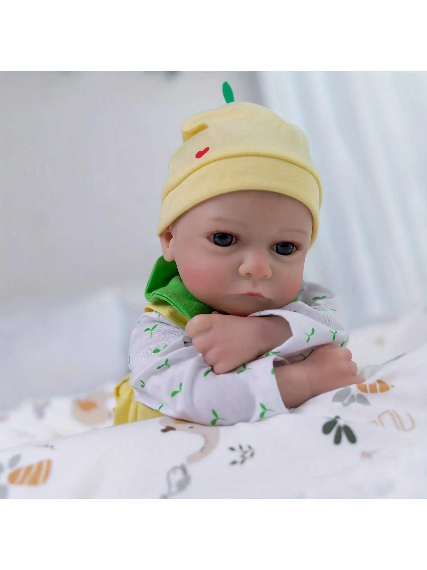 Lifelike Reborn Baby Dolls- 18Inch Cute Soft Vinyl Realistic Baby Doll（ONLY DOLL/NO ACCESSORES)