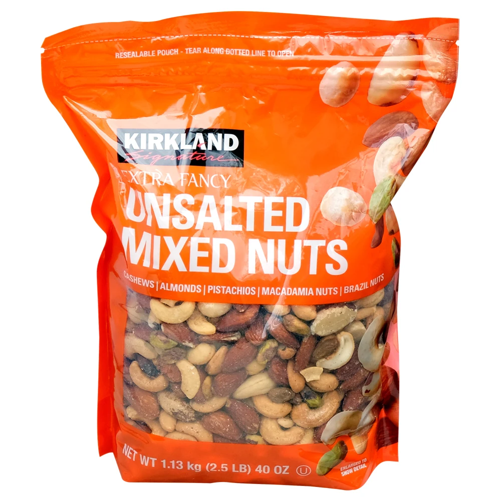 مكسرات Costco-browwy-Unsalt Mix ، توقيع