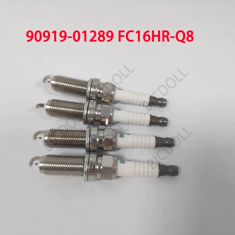 

4/6PCS Iridium Spark Plugs 90919-01289 FC16HR-Q8 for Toyota RAV4 Cororlla Yaris Highlander CH-R 1KR-FE A25A-FKS Lexus NX350h