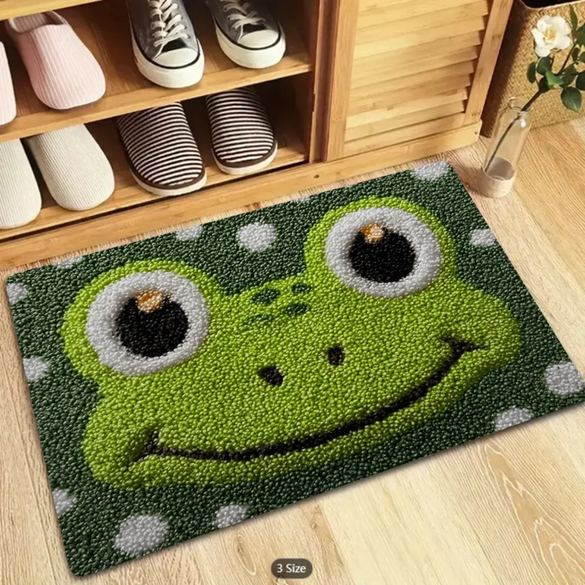 VIKAMA Cartoon Frog Carpet Doormat Soft Welcome Mat Bathroom Mat Carpet For Living Room Rug For Bedroom Kitchen Rug Home Decor